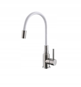 Alveus stojanková drezová batéria Flexa biela/chróm kartáčovaný