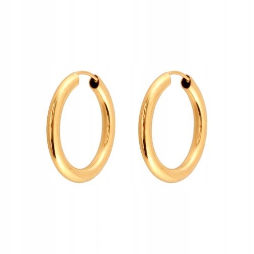 Elegantní zlaté 585 náušnice s kroužky a trubičkami, doplněk k ženským stylizacím