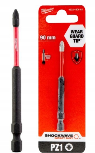 

Bit końcówka udarowa grot Milwaukee PZ1/90mm 1szt.