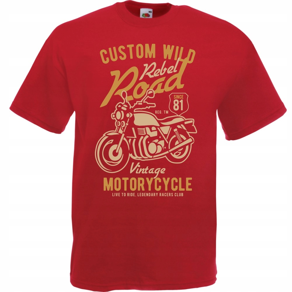 

Koszulka motor motocykl motocyklista M ceglana cze