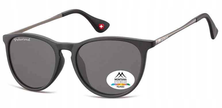 

Damskie Okulary Polaryzacyjne owalne Czarne metal