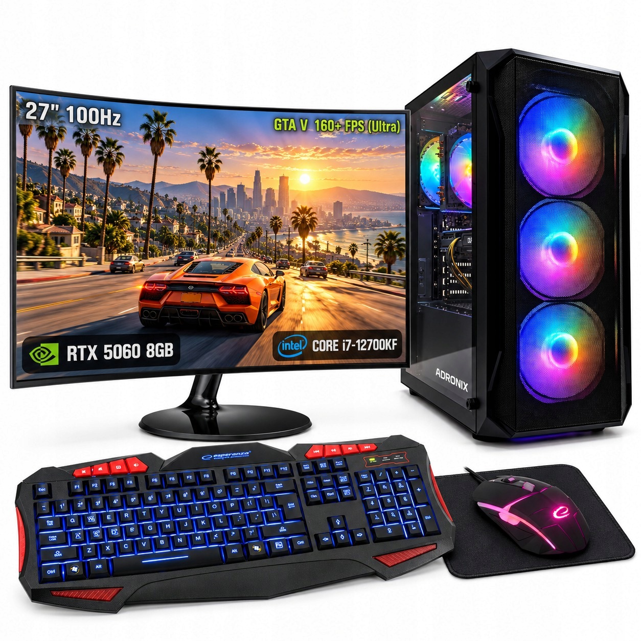 Herní Set I7 32GB Rtx 5060 8GB Monitor 27"100Hz