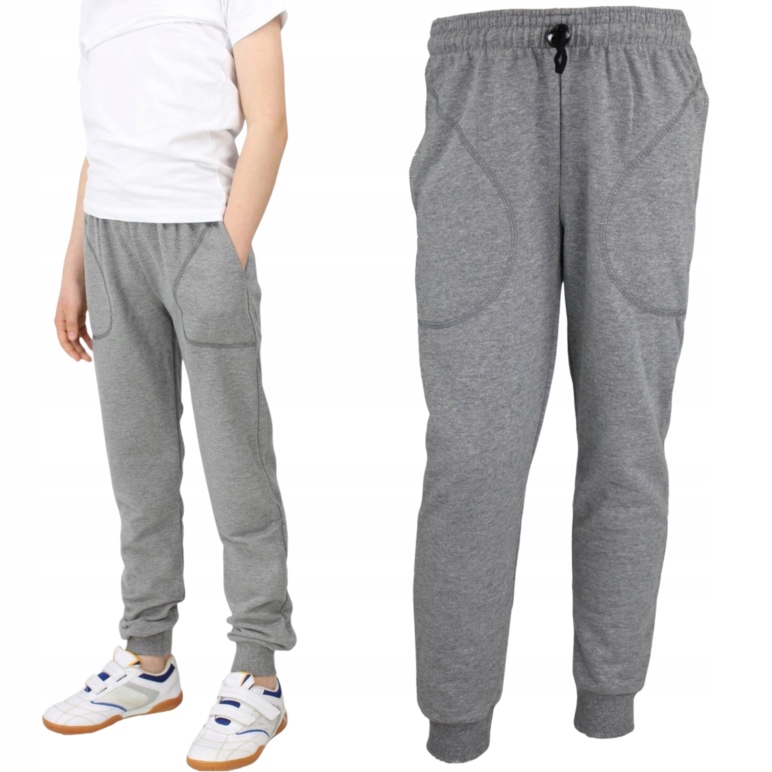 Ika Spodnie dresowe roz 146 jasny grafit produkt POLSKI gwarancja jakości