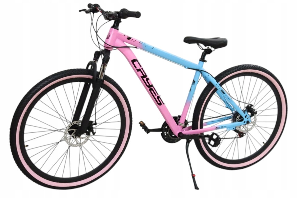 Rower 29 " Góral Mtb Różowy Niebieski 29 Cali Mtb rama 19" Damski Shimano