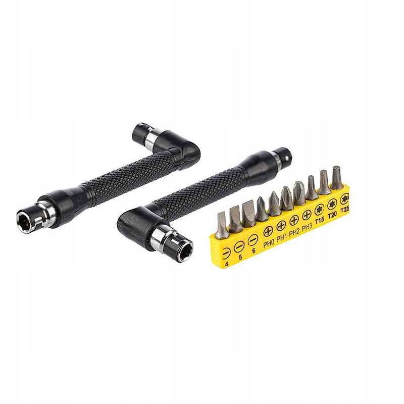 

Wkrętak Kątowy Adapter Torx Krzyżak Płaski 10 Bit