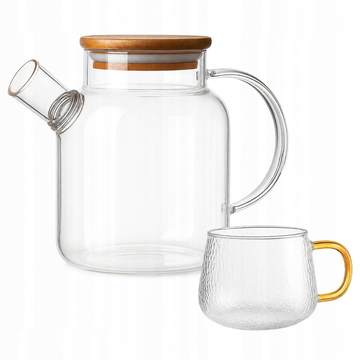 Sada Bergman džbán 1,6 l sklenice tepaná 400 ml s uchem