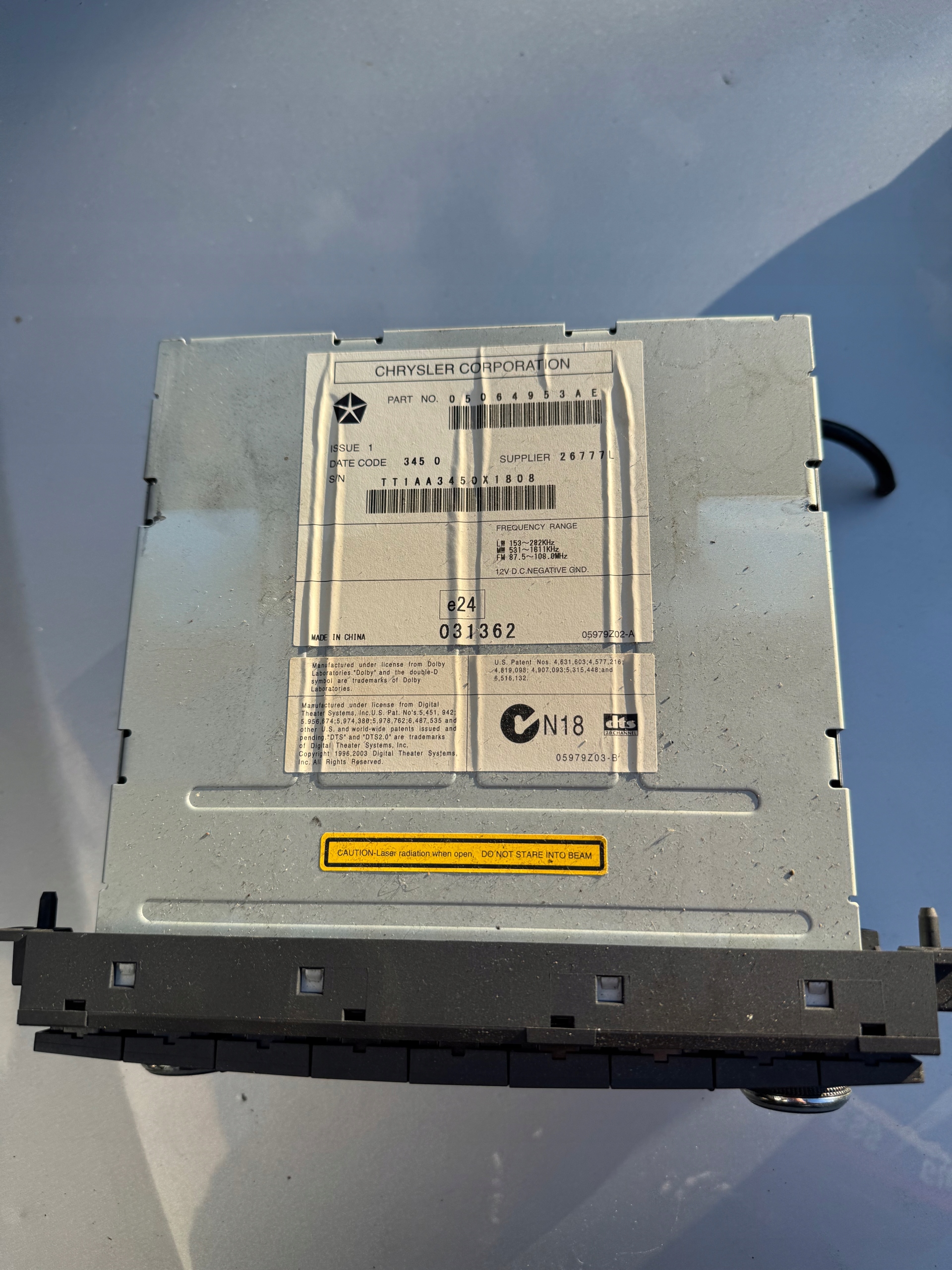 RADIO CD JEEP COMPASS e 13r LIFT 05064953AE
