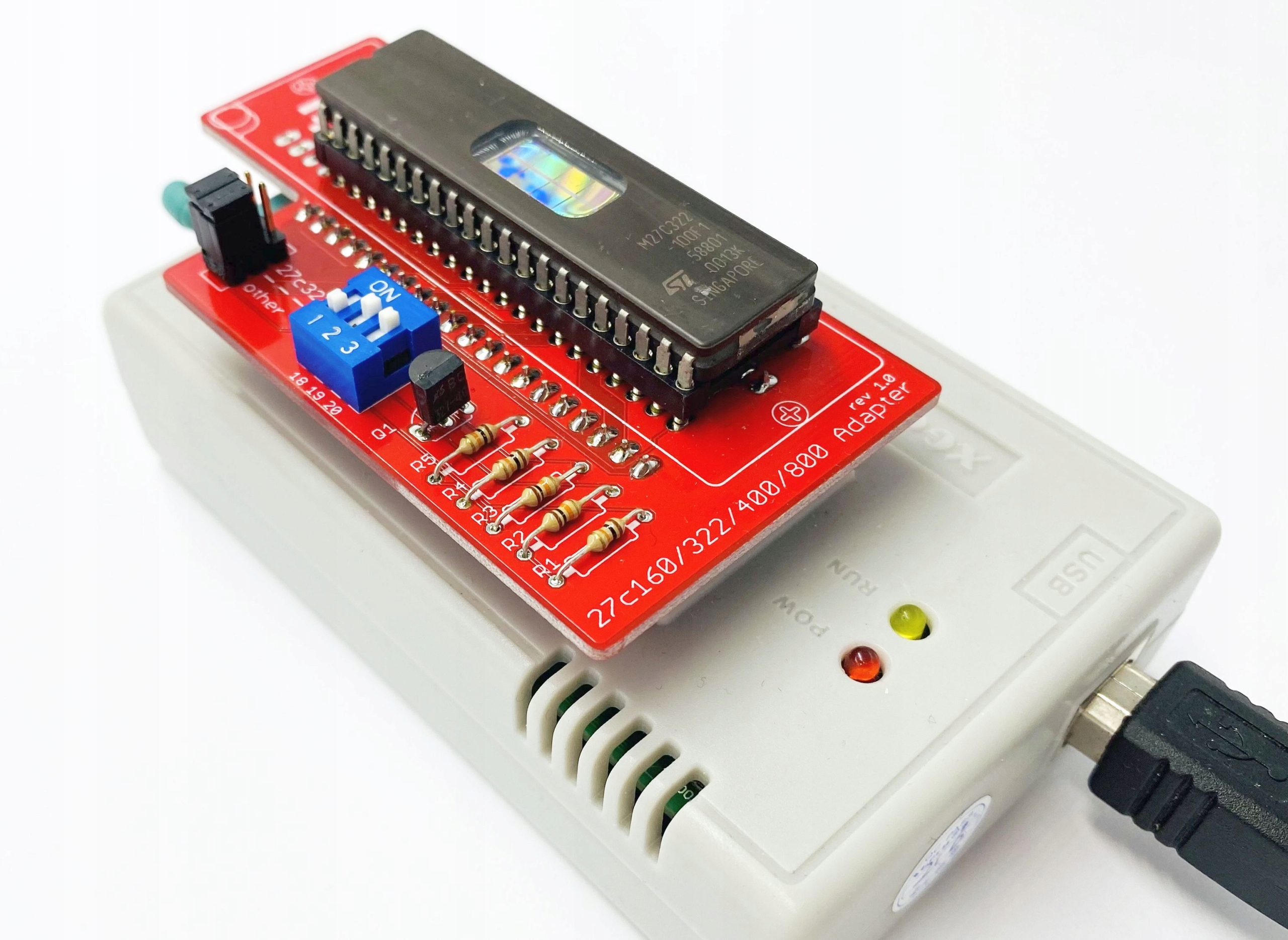 Adapter pamięci EPROM 27C400/800/160/322 TL866x P Model Adapter pamięci EPROM 27C400/800/160/322 TL866x P