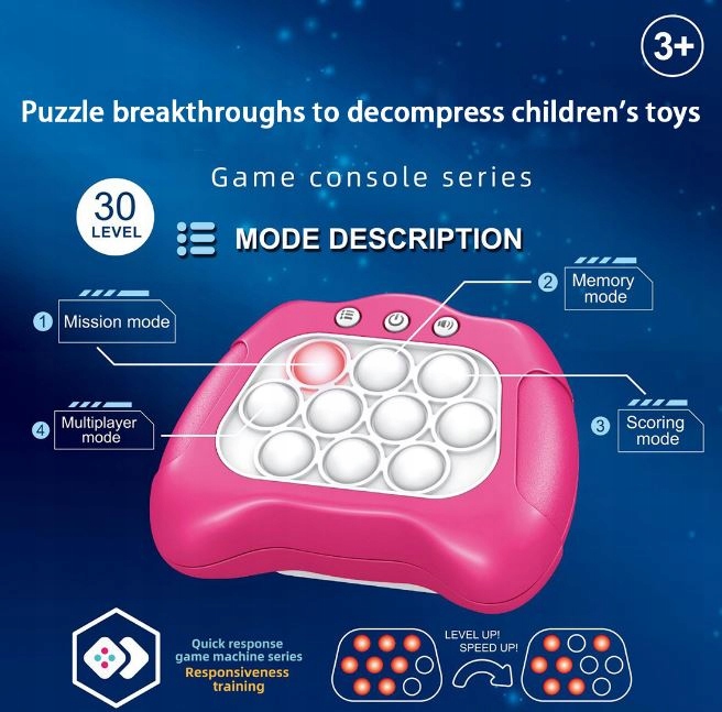 GRA ZRĘCZNOŚCIOWA POP IT ANTYSTRESOWA ELEKTRONICZN Marka bez marki