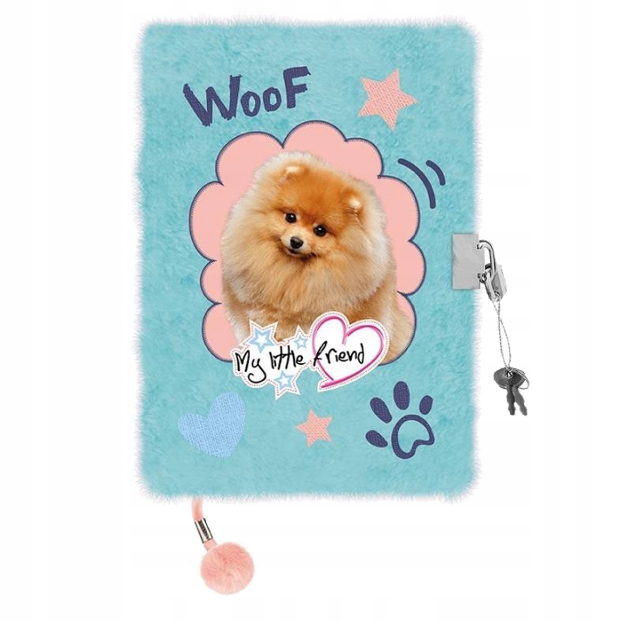 

Pamiętnik Włochacz Z Kłódką A5 96K Linia Piesek