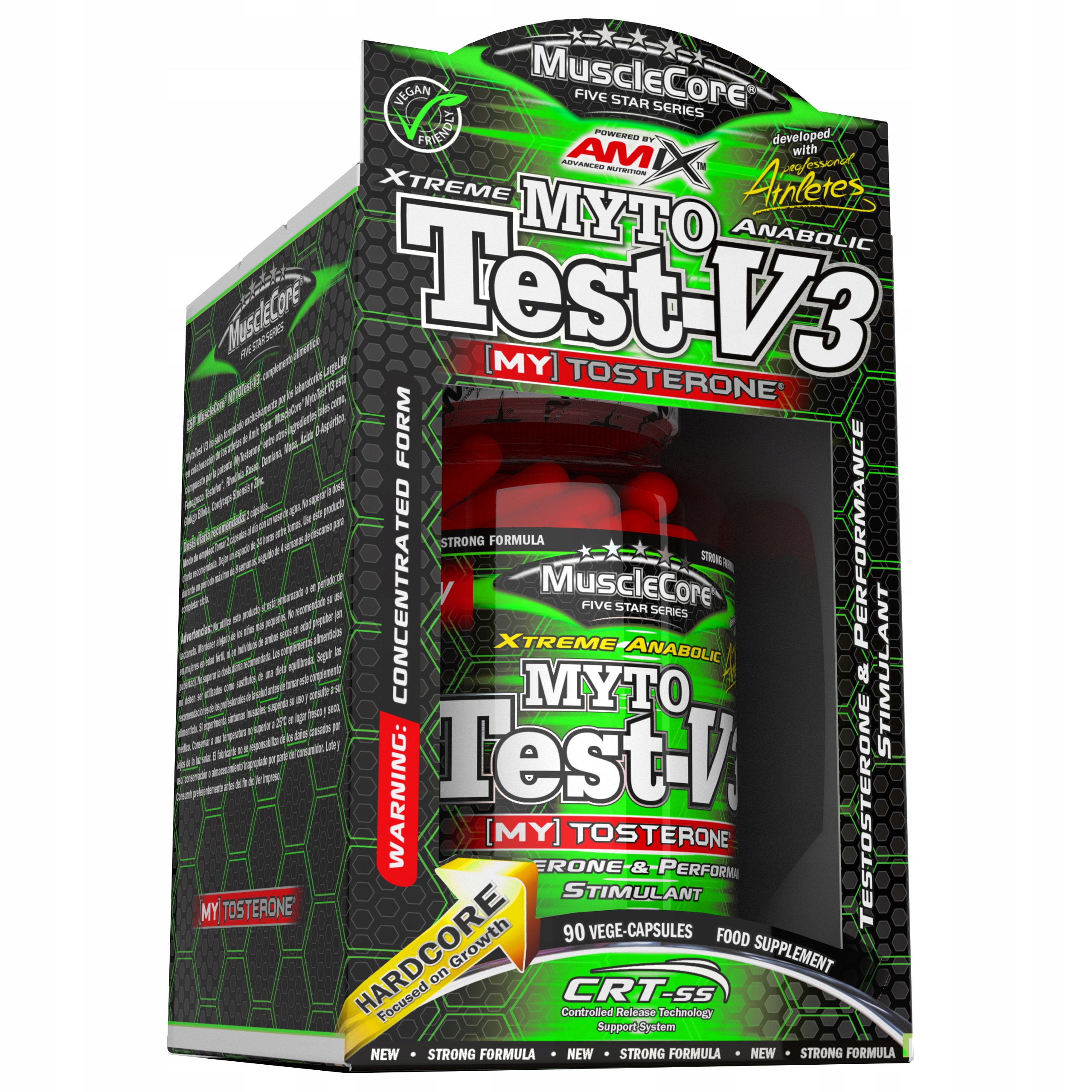 Testosteron Booster MytoTest V3 90 kapslí maca Daa zinek cordyceps