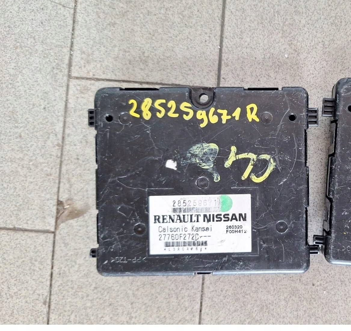 module control unit of the air conditioning Renault Clio V 285259671R
