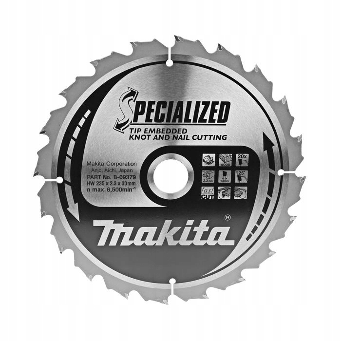 Makita Kotoučová Pila 235x30x20Z Specializovaná