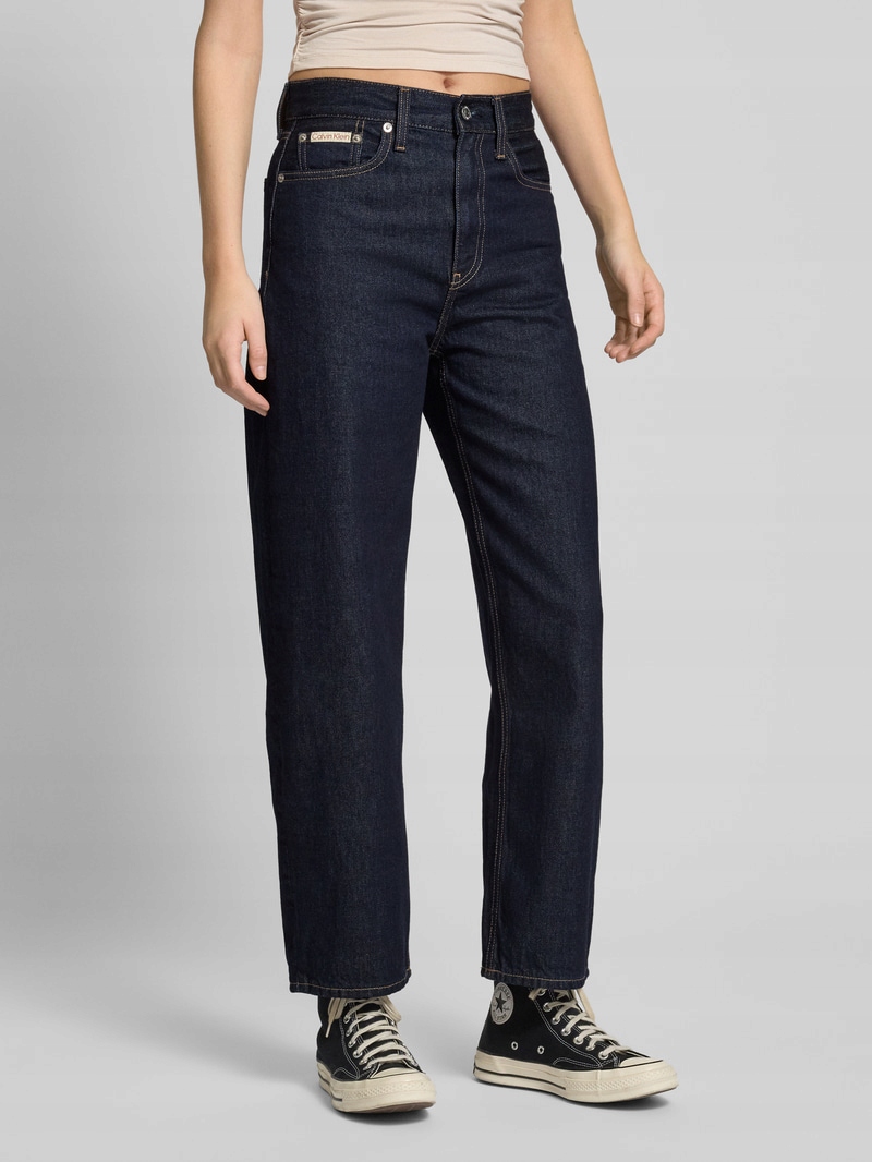 Calvin Klein Jeans Modré S Oděrkami Na Zip 30 Xta