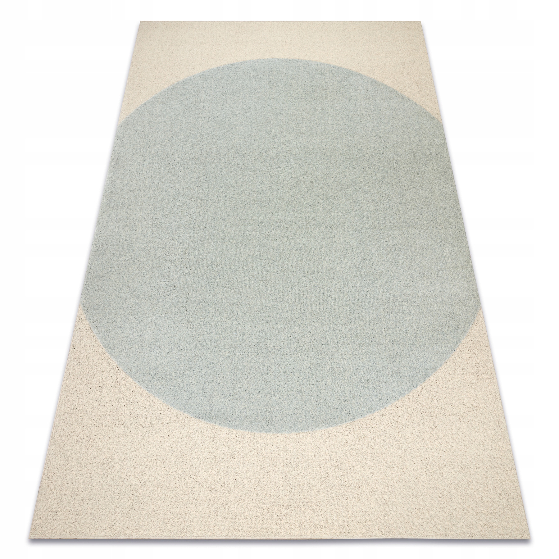 Dywan Do Salonu wełna Geometryczny strukturalny loft niebieski 240x340 cm