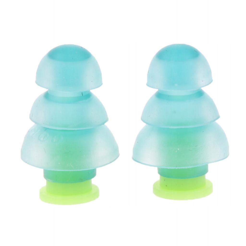 SILIKONOWE ZATYCZKI DO USZU NIEBIESKI Model Earplug redukcji hałasu