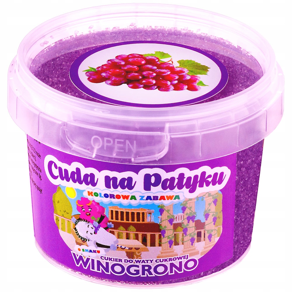

Cukier do waty cukrowej kolorowy 100g Winogrono