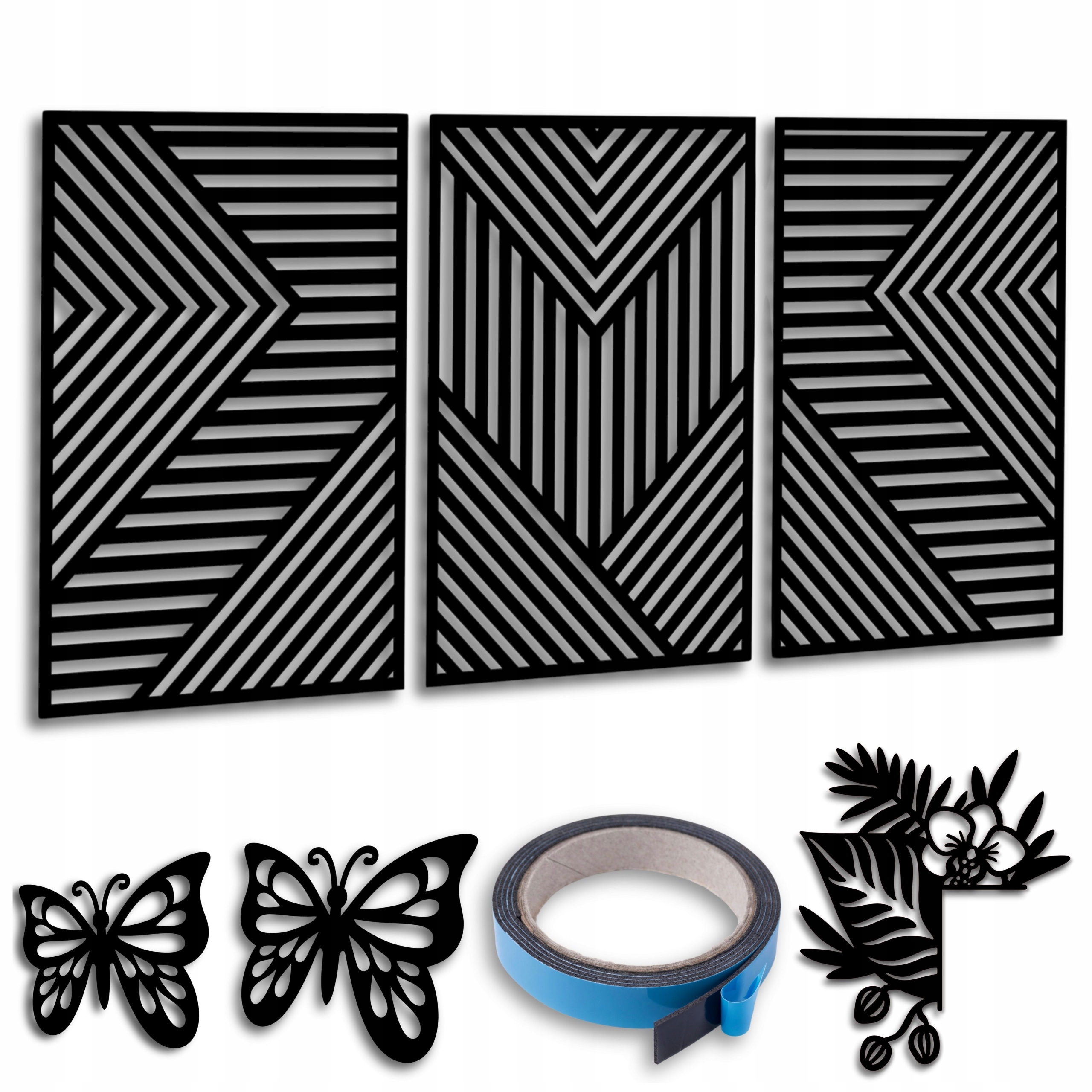 Ažurový obraz 140x57 cm Obrazy do obývacího pokoje Geometrické Dekorace do pokoje 3D