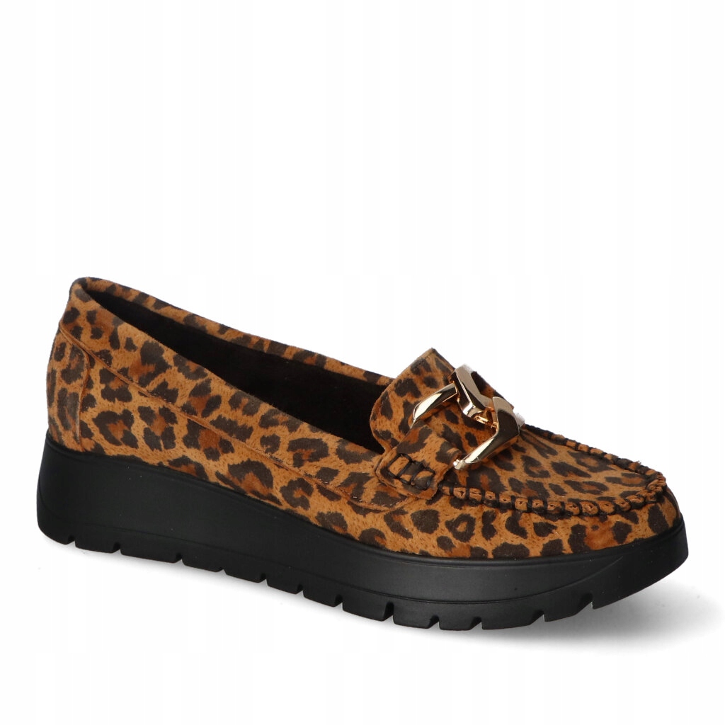 Mokasíny Lemar 10141 Leopard Hnědé+37 Pln