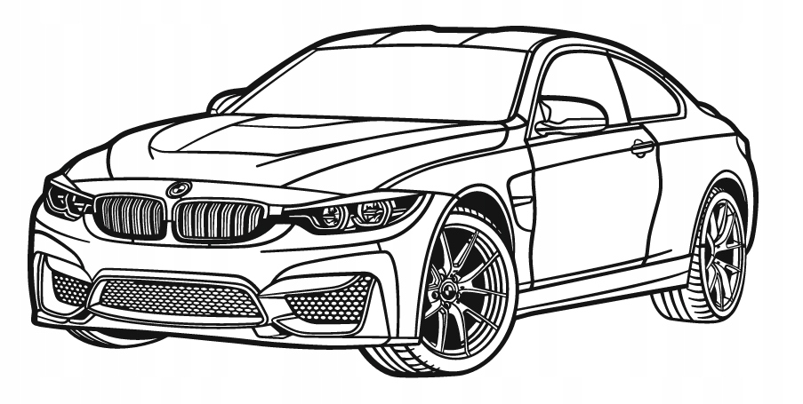 nástěnná dekorace Obraz Auto Bmw 2014 F82 M4 Perspective