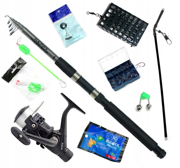 Rybářský set Grunt Rybářský prut Jaxon 2,1 Hw naviják s navinutou strunou