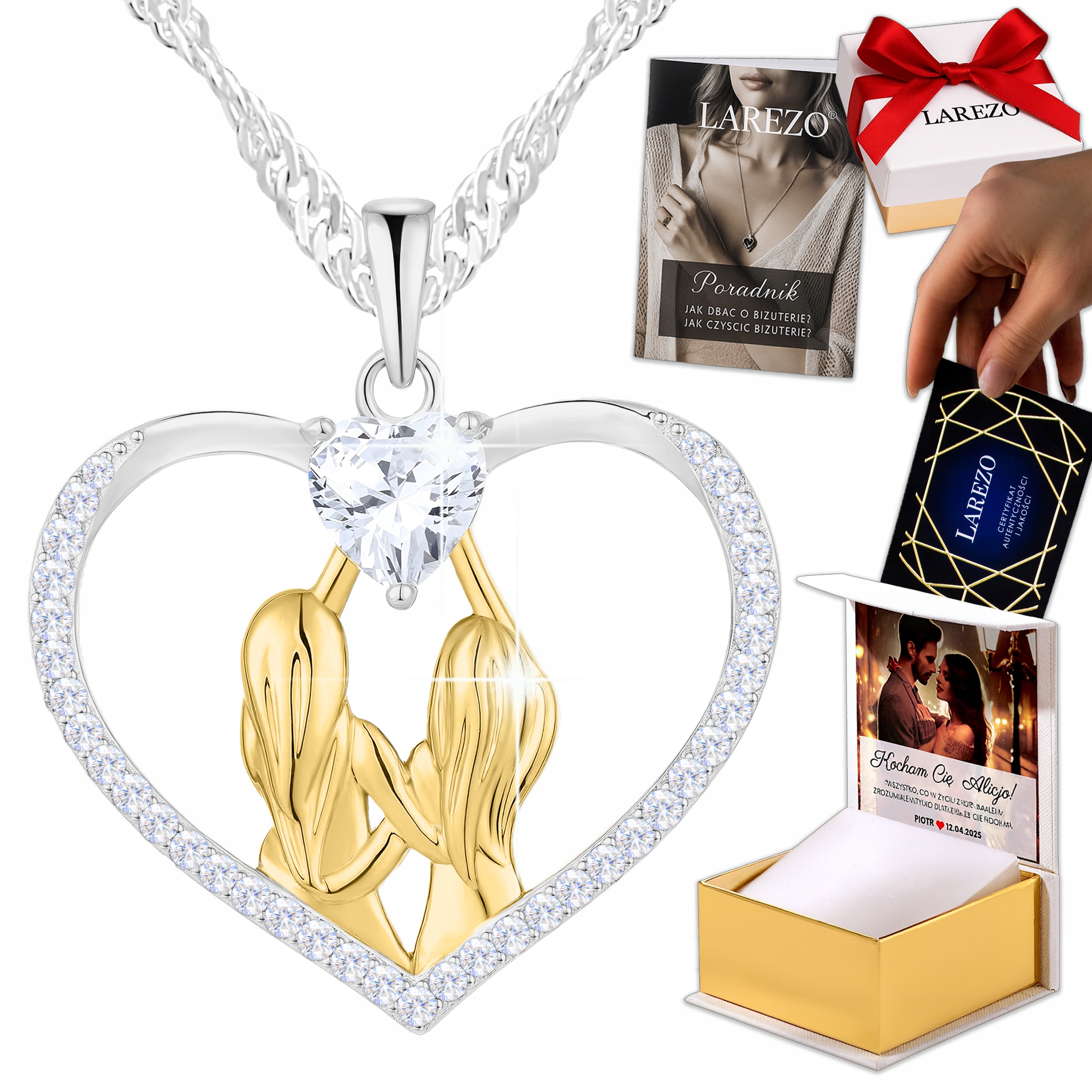 Stříbrný náhrdelník pro nejlepší kamarádky Best Friends Forever Print