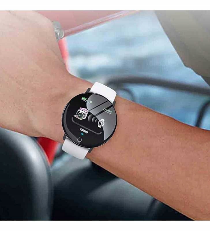 SMARTWATCH damski SMARTBAND PLUS PULSOMETR OPASKA Materiał paska guma