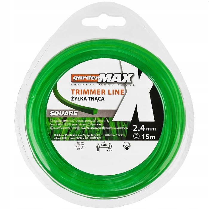 

Żyłka Tnąca 2,4mm Kwadrat Do Kosy Wykaszarki 15m