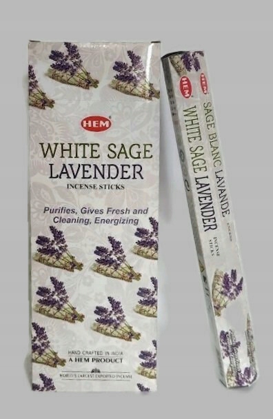 

Kadzidełka Hem White Sage Lavender 20sztuk