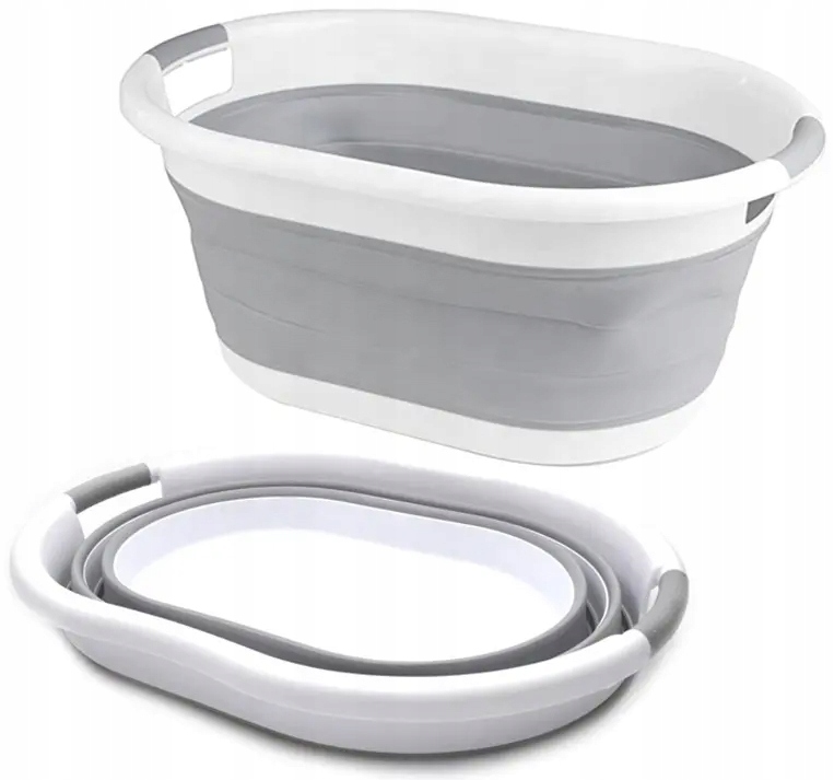 MISKA SKŁADANA KOSZ NA PRANIE MIEDNICA PODRÓŻNA WIADRO SKŁADANE NA PRANIE