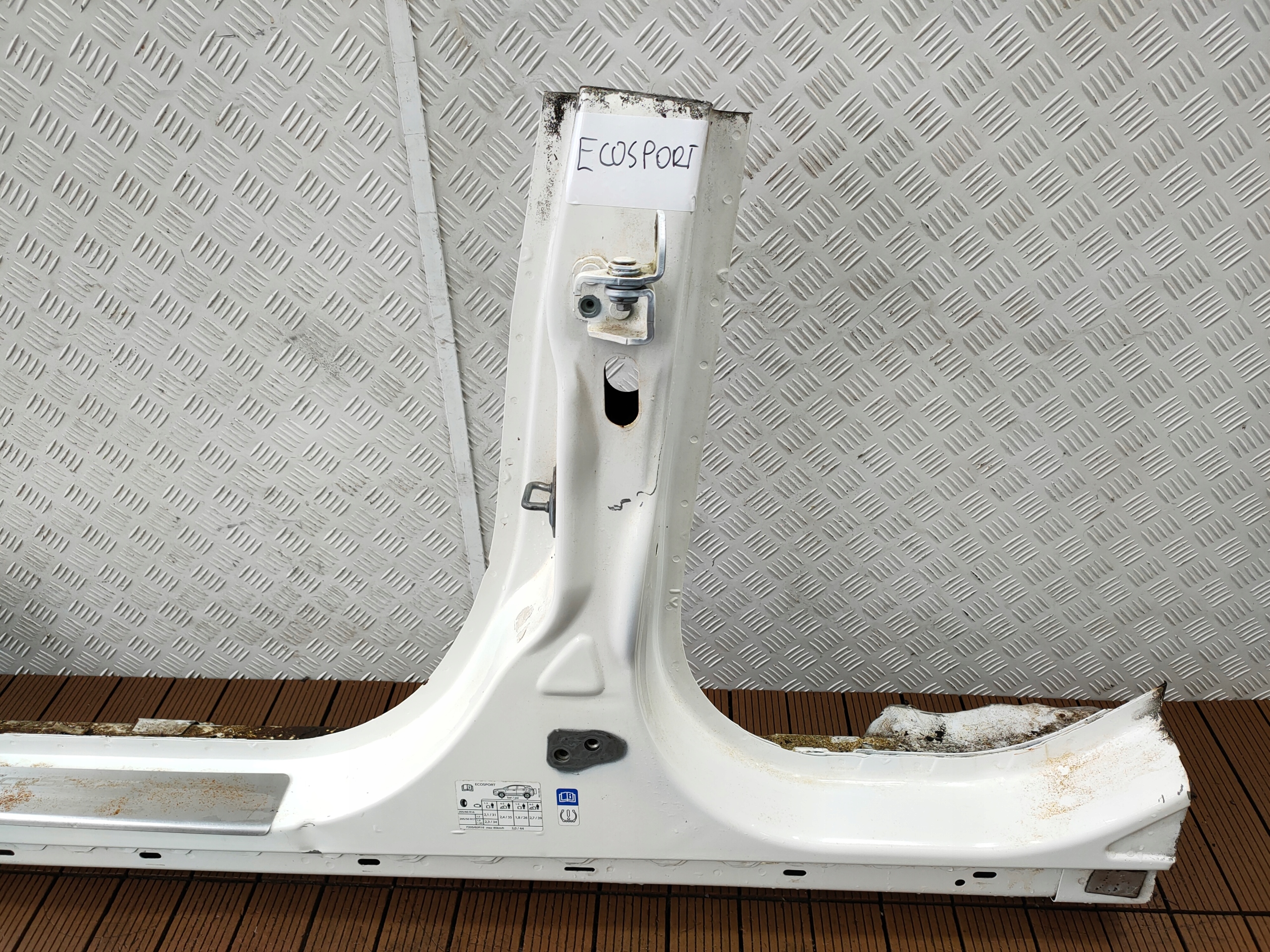 FORD ECOSPORT 12-17 threshold ZE SLUPKIEM long left BOK pillar