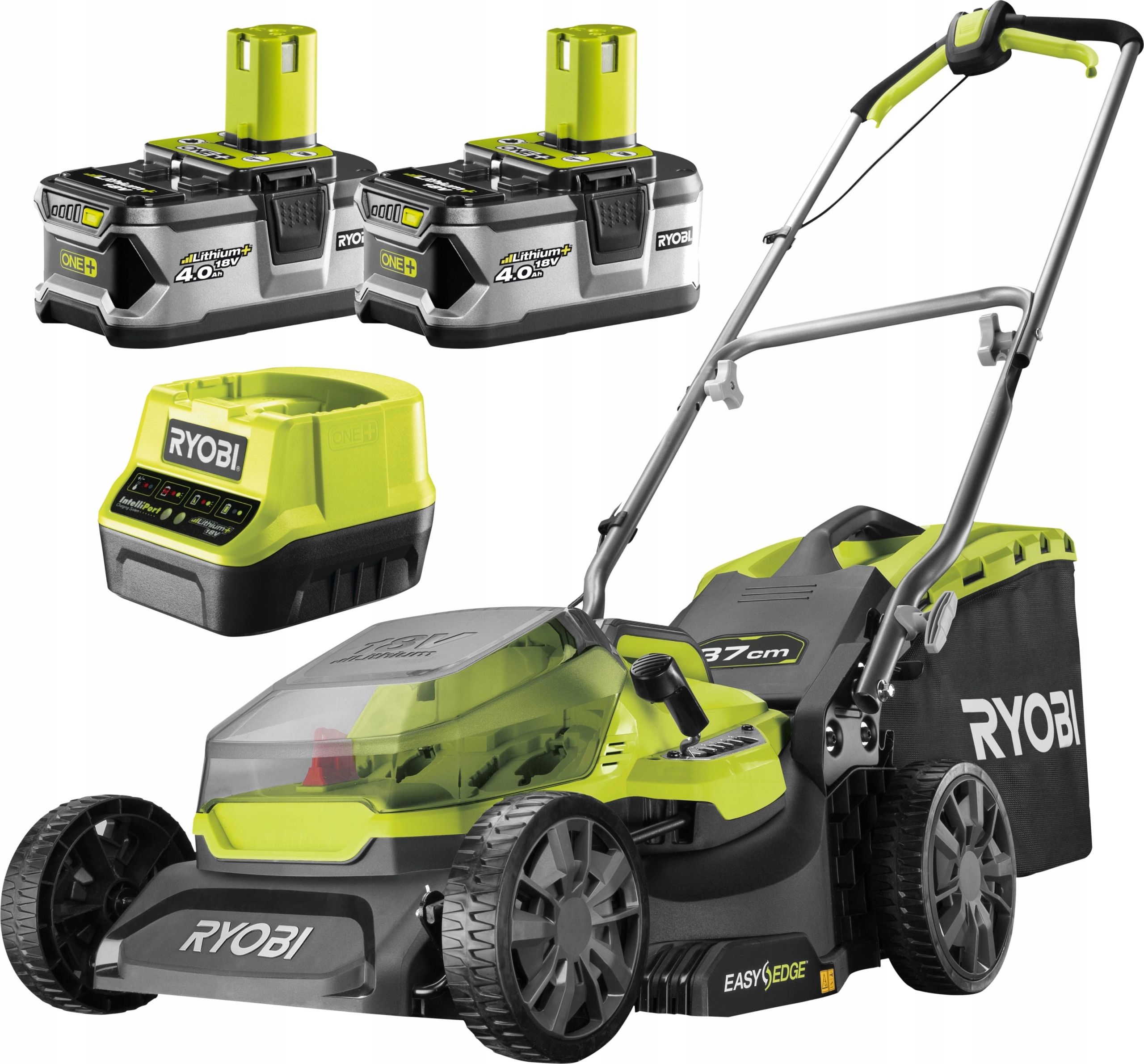 Купить АККУМУЛЯТОРНАЯ КОСИЛКА Ryobi RY18LM37A-240 2x4Ah: отзывы, фото и .