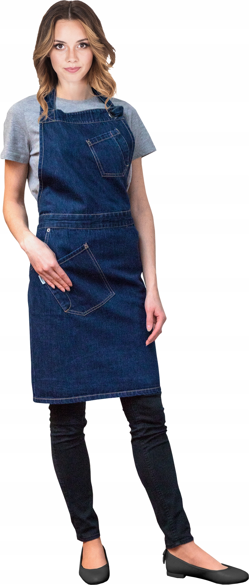 

Fartuch Kucharski Bawełna 100% Jeans Forte 90X88