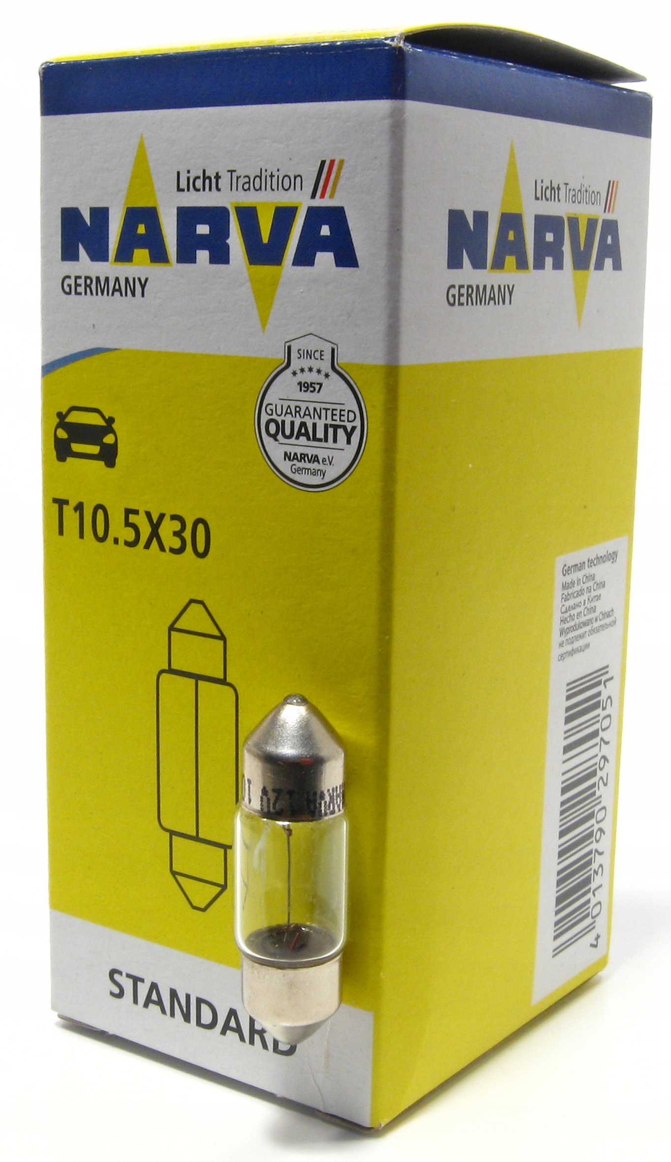 

Żarówka rurka C10W 31mm 10W Narva standard