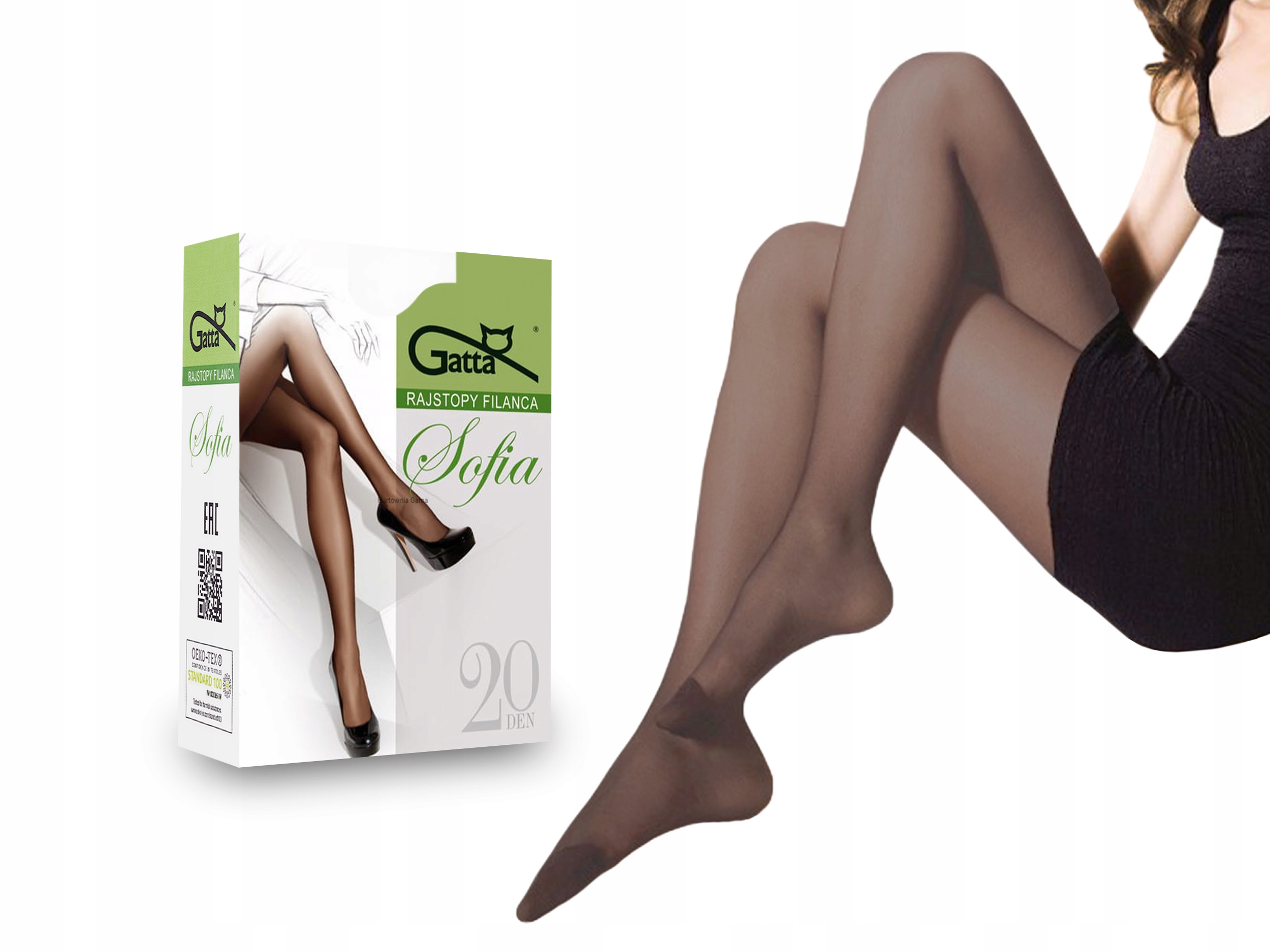 

Gatta rajstopy matowe Sofia, 20 den, bronzo, 6-XXL