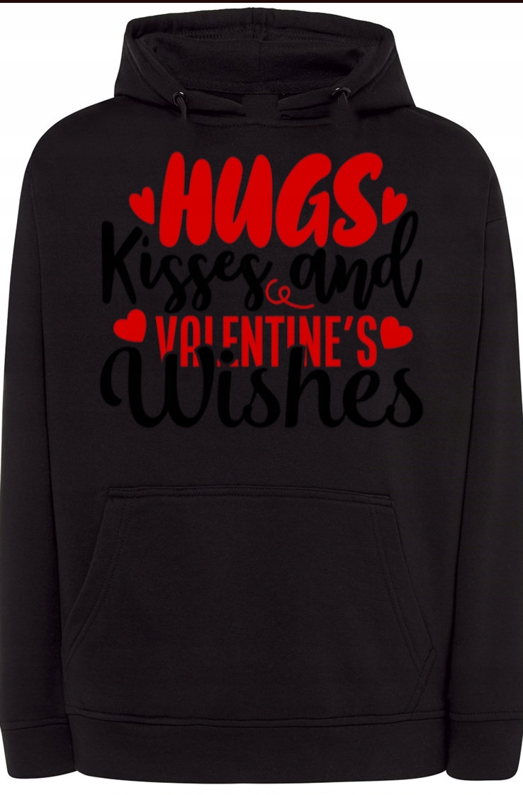 Valentýnská Mikina Dárek Kapuce s potiskem vel. S