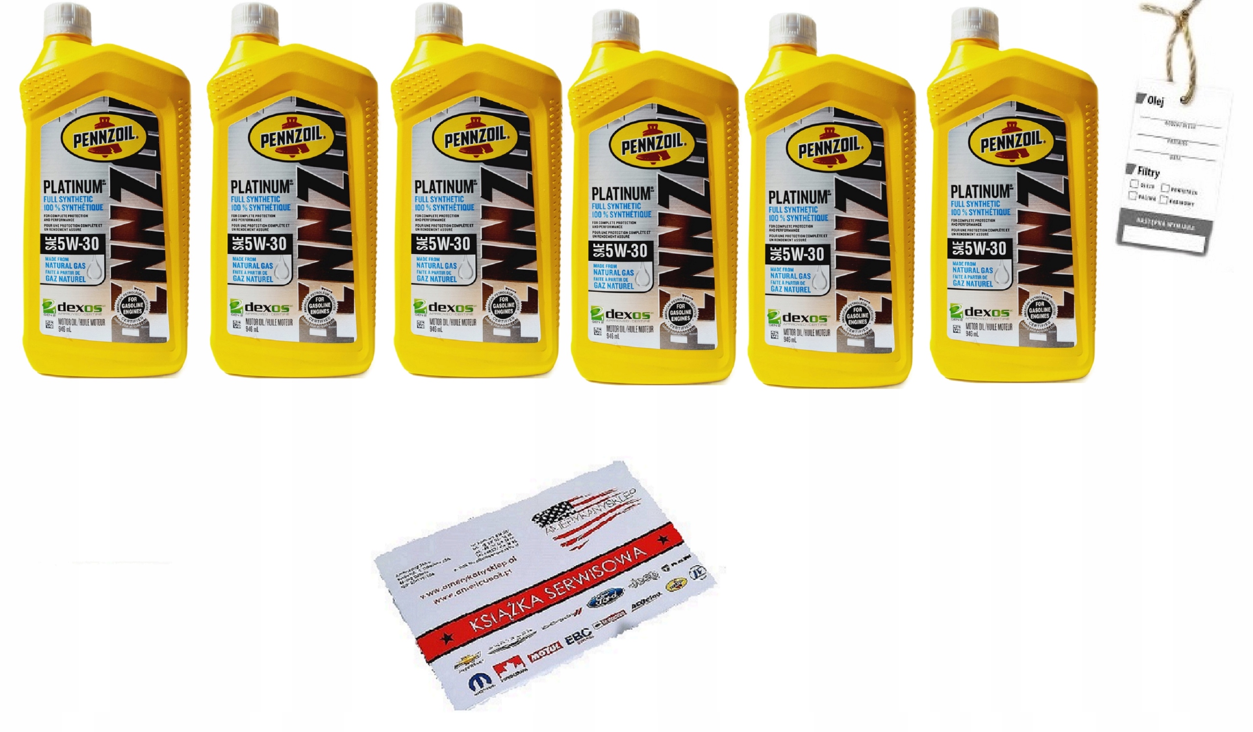 Pennzoil 5W30 Platinum Full Synthetic Dexos 2 6l