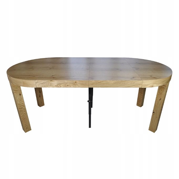 STÓŁ ROZKŁADANY OKRĄGŁY DĘBOWY Z SĘKAMI 100/200 SALON KUCHNIA JADALNIA