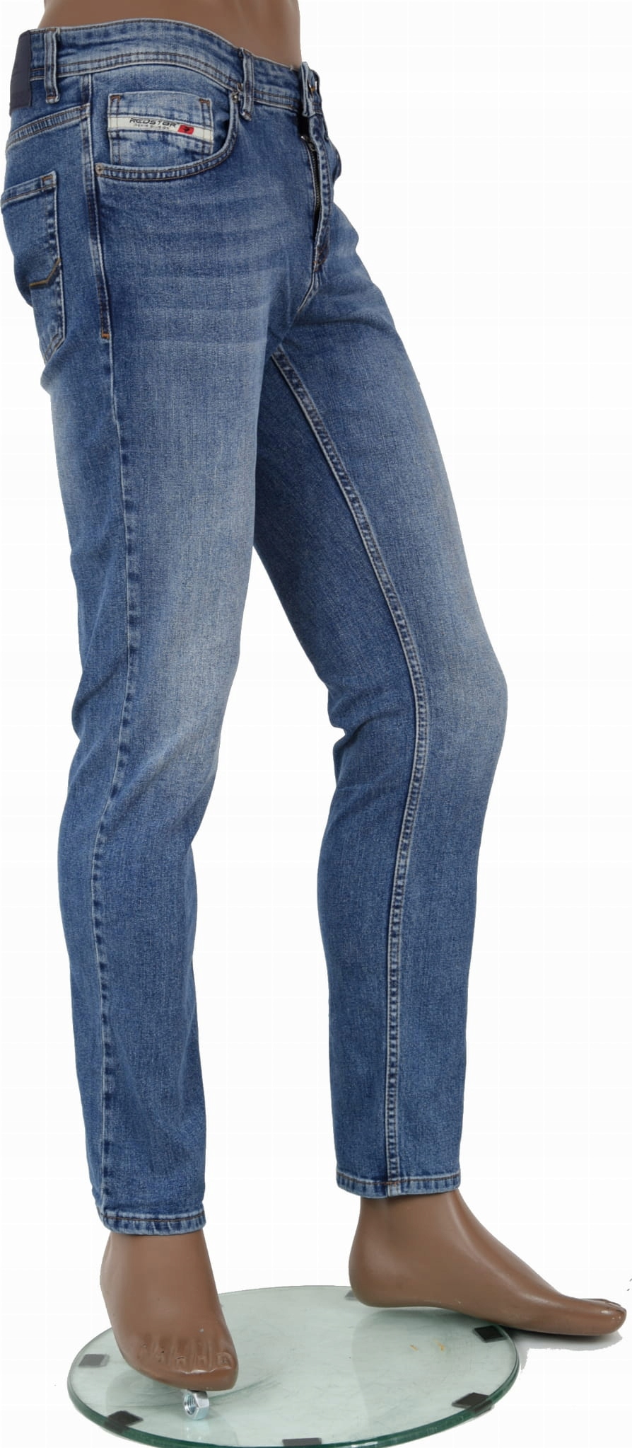 Pánské Džíny Redstar 13916-43 Módní Klasický Střih Zúžená Nohavice R34/32