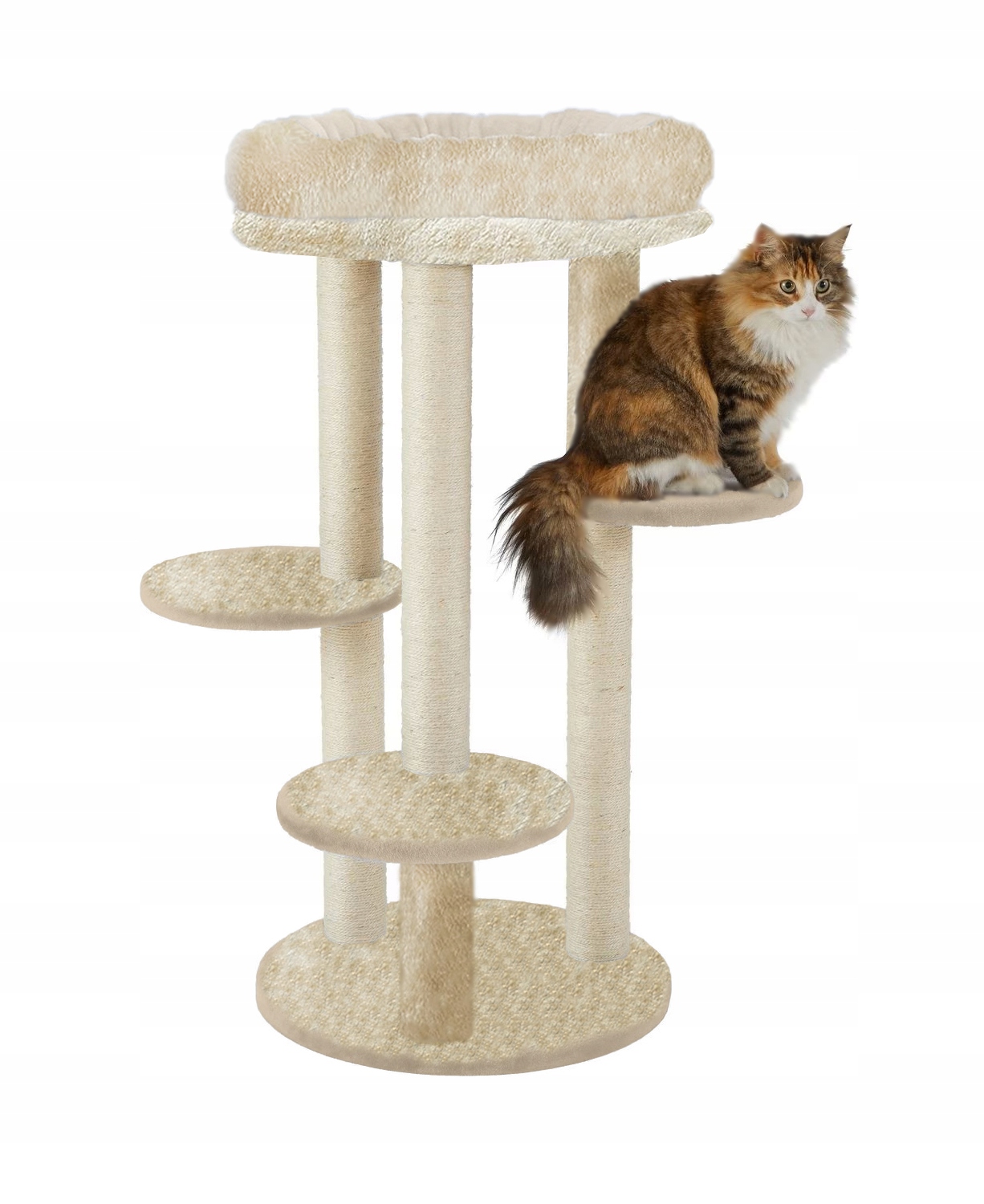 Levně Drapak Pro Kočky Víceúrovňový Strom Věž 105 cm