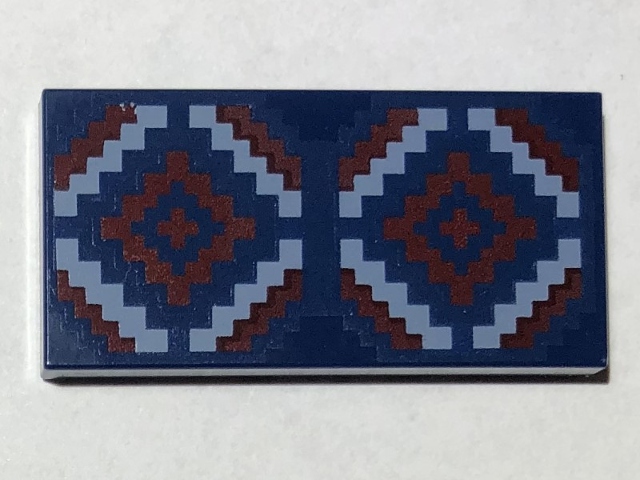 

Lego 87079pb1034 Dark Blue Tile 2x4 dywan chodnik