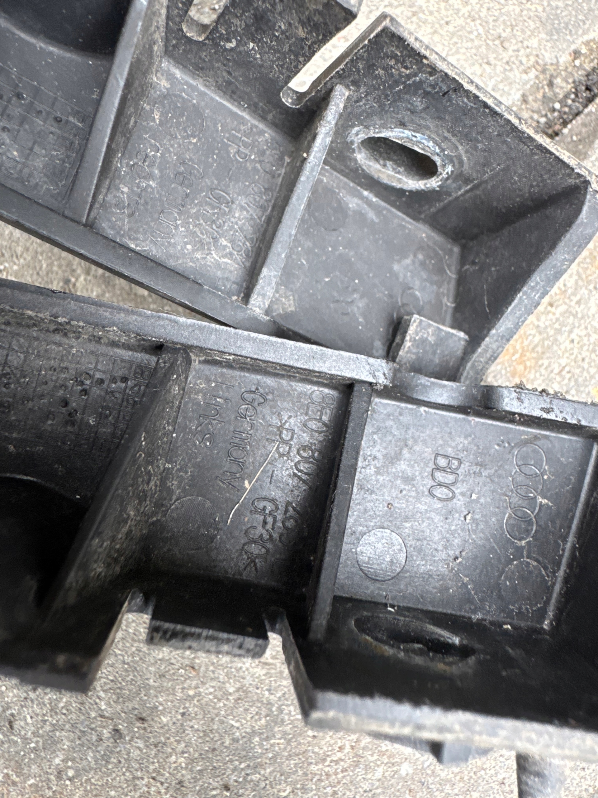 bumper bracket AUDI A4 B7 front 8E0807283E 8E0807284E ORYG.* KOMPLET