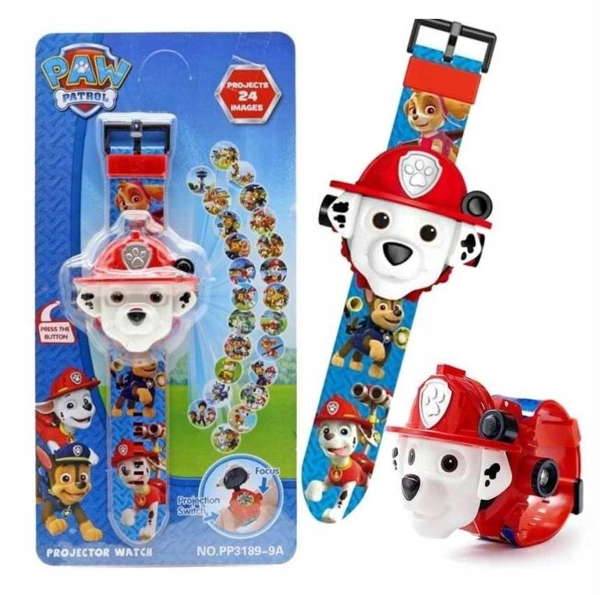 

Psi Patrol Marshall Zegarek Figurka 3D Projektorem