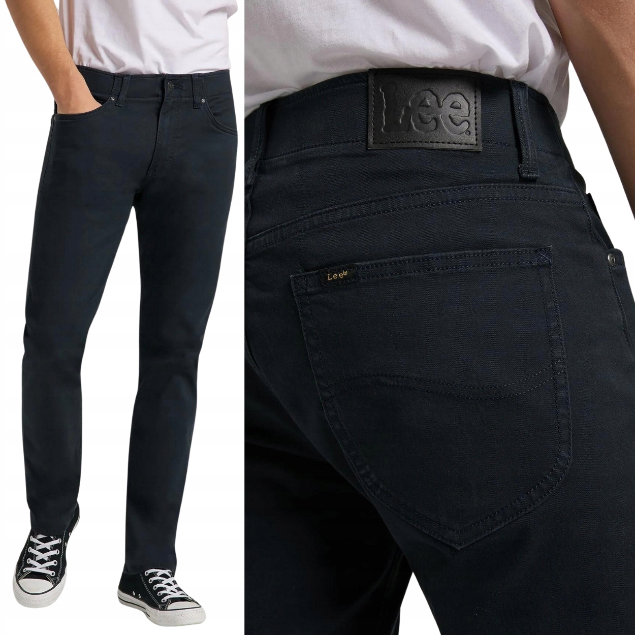 Lee Straight Fit Extreme Motion Navy pohodlné kalhoty W30 L34