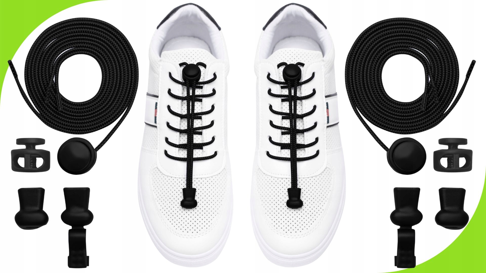 SZNURÓWKI SZNUROWADŁA ELASTYCZNE DO BUTÓW DLA BIEGACZY DZIECKA BEZ WIĄZANIA EAN (GTIN) 5903738820399