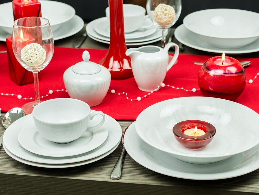 LUBIANA TIAGO KOMPLET OBIADOWY PORCELANOWY 18 SZT Rodzaj serwisu obiadowy