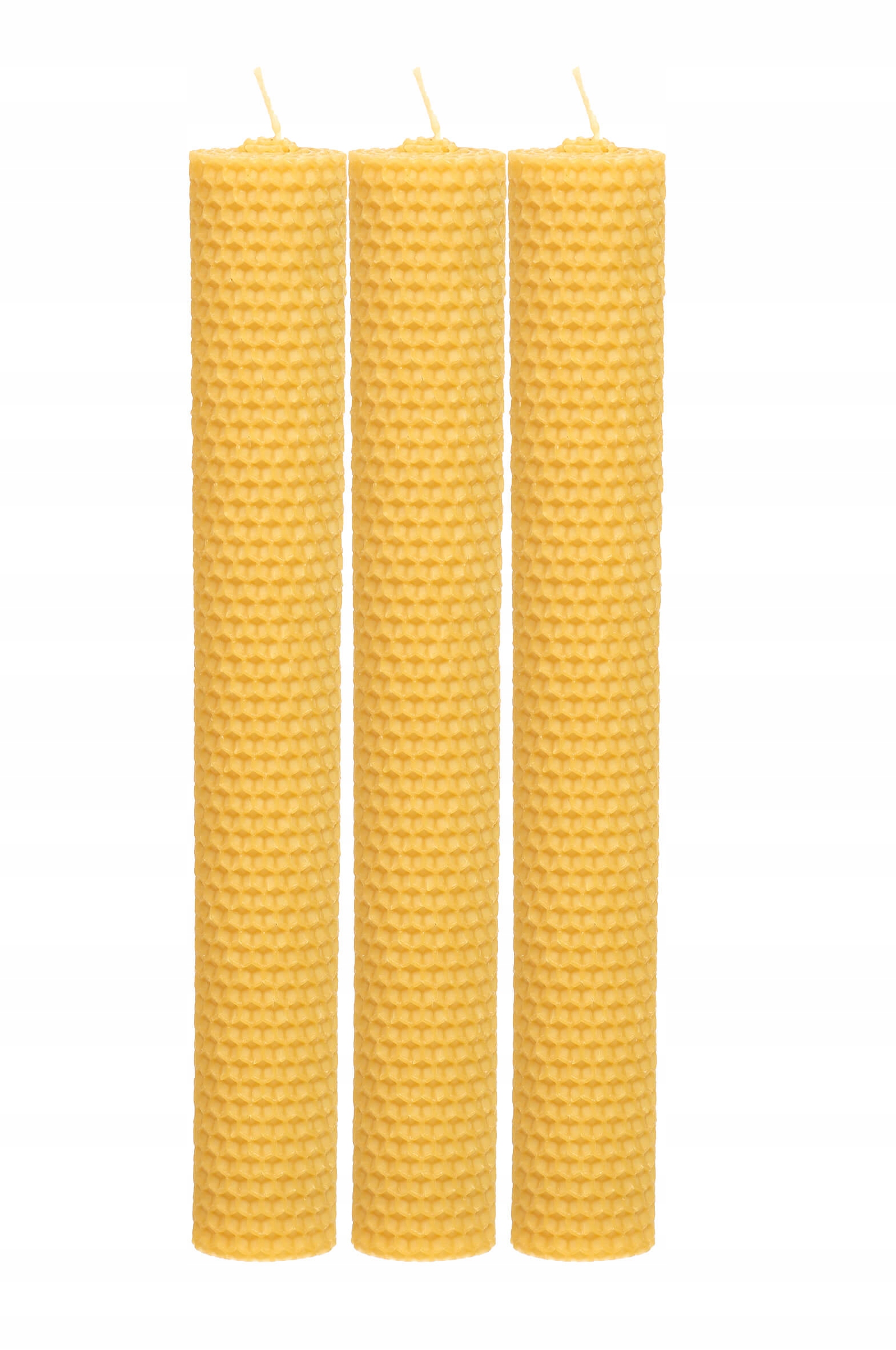 

3x Świeca świeczka z wosku pszczelego 26/3 cm