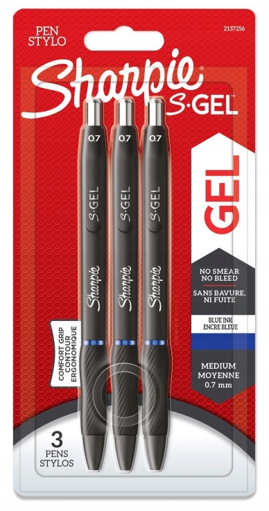

Długopis Żelowy Sharpie Gel Niebieski 0.7MM 3 Szt