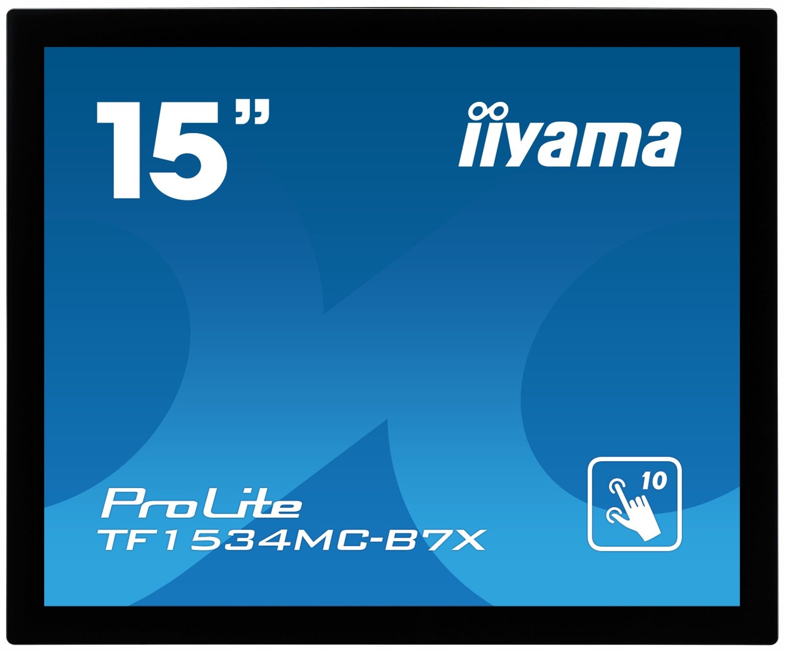 15" iiyama TF1534MC-B7X: Tn, Xga, capacitive, 10P, 370cd/ m2, Vga, Dp,…