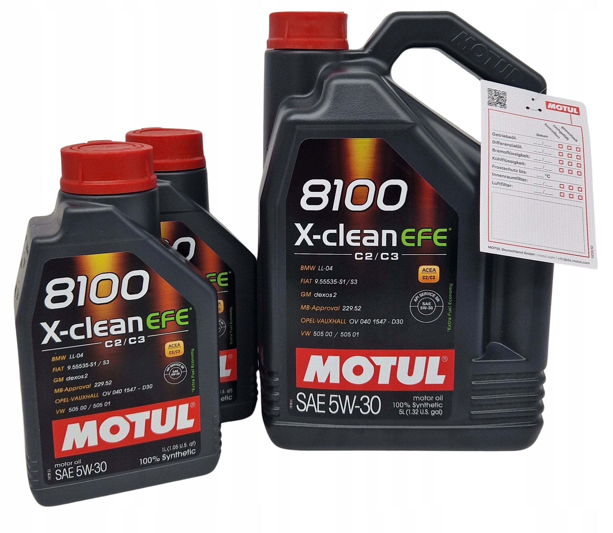 ZESTAW MOTUL 8100 X-CLEAN EFE 7L 5W30